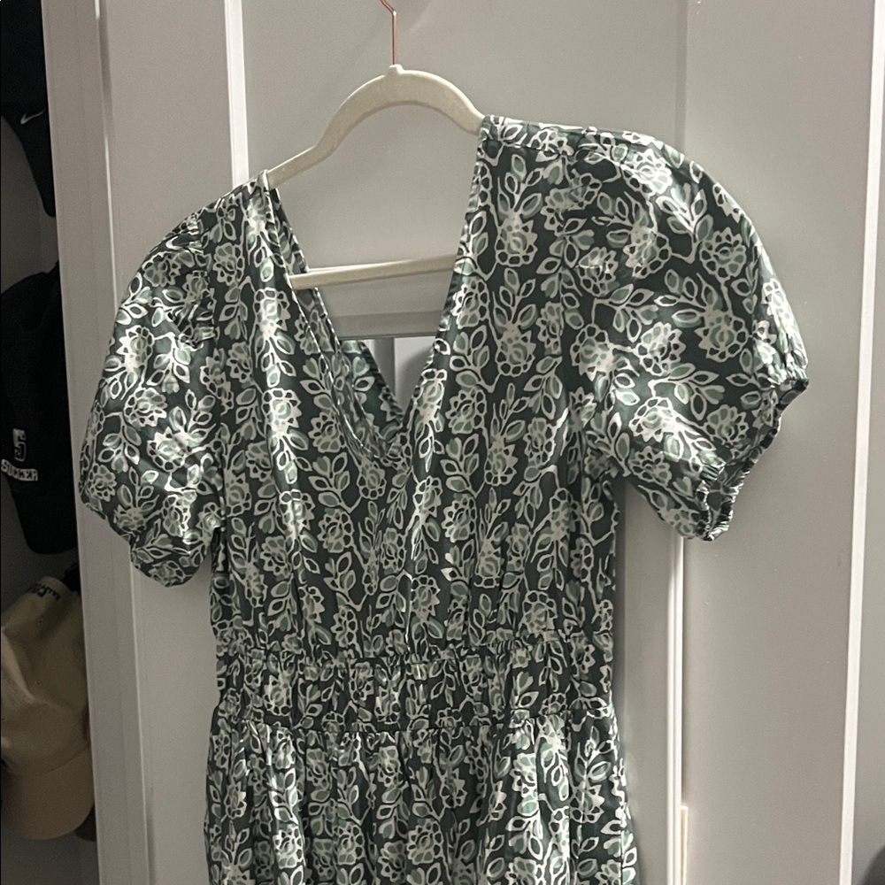 J Crew Floral Puff Sleeve Dress